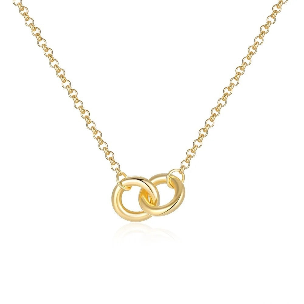 Aven Double Ring Necklace