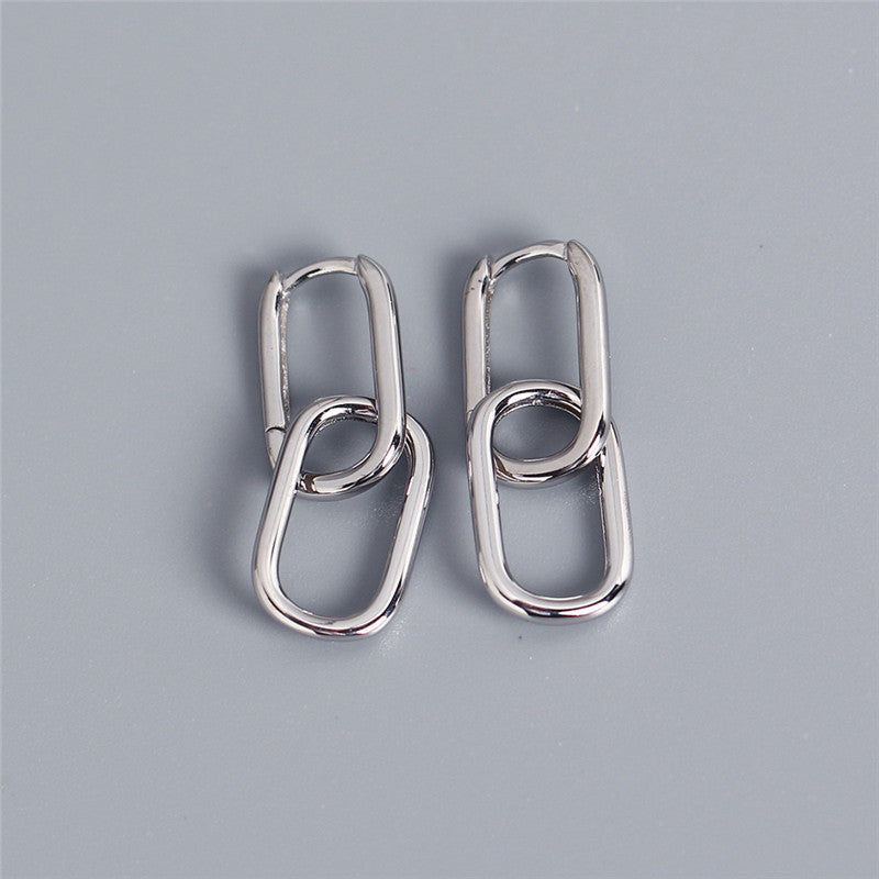 Oval Hoop Earrings
