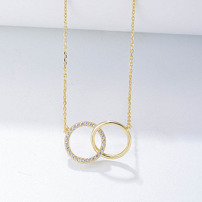 Mira Double Circle Necklace