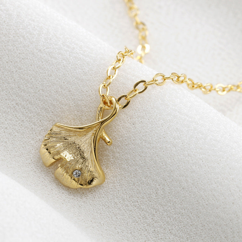 Ginkgo Leaf Necklace