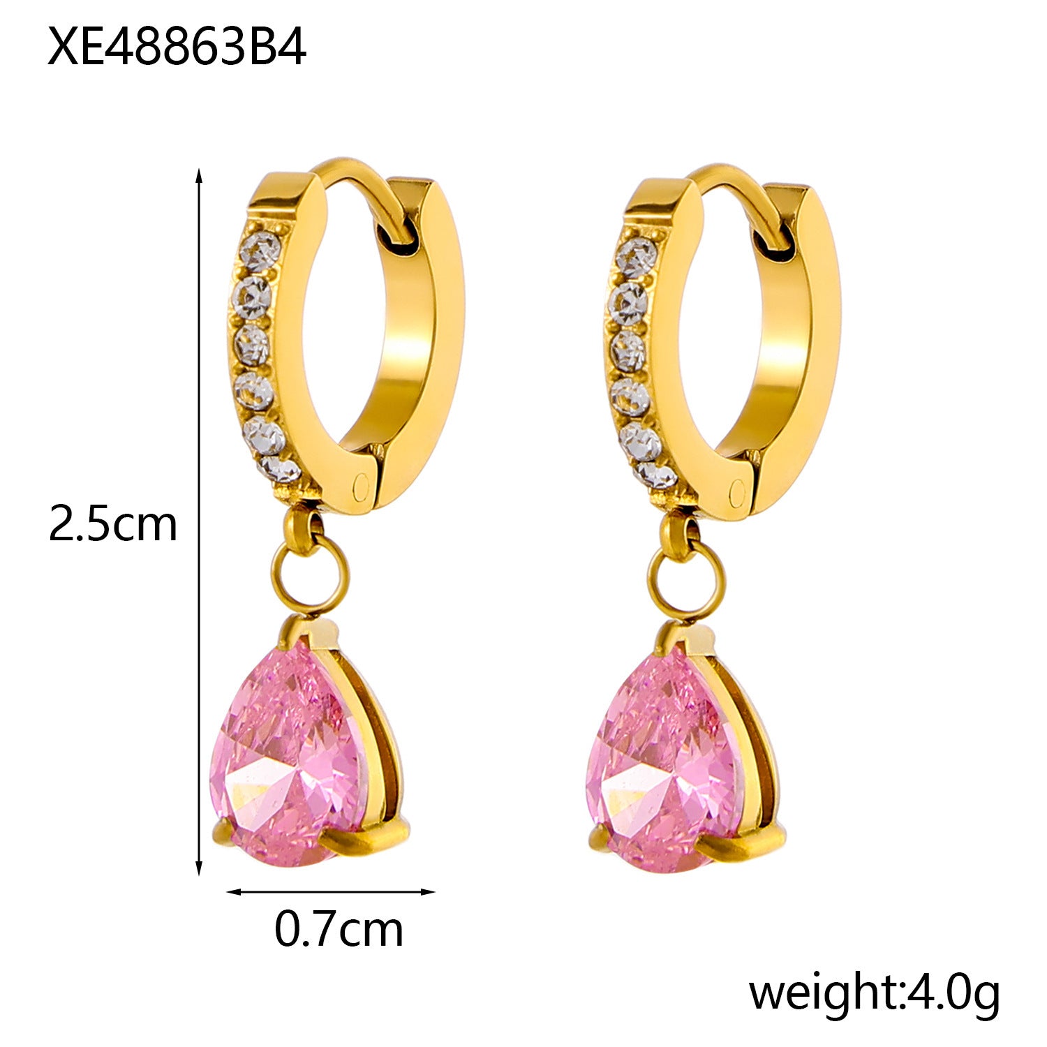 Birthstone Drop Earrings