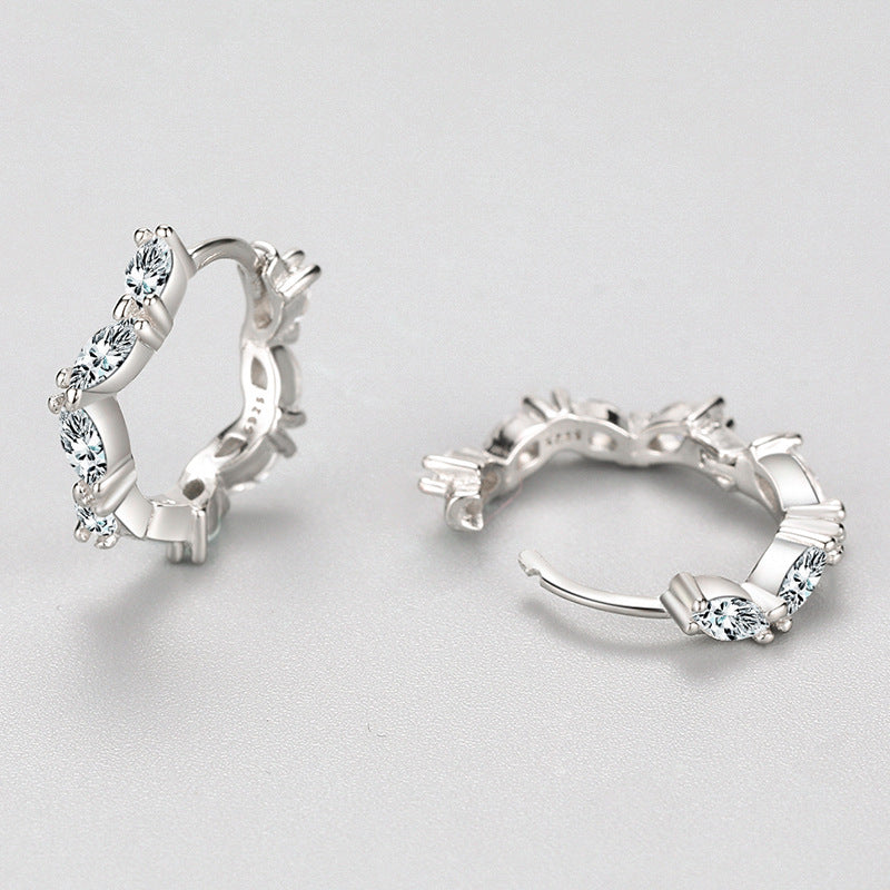 Crystal Hoop Earrings