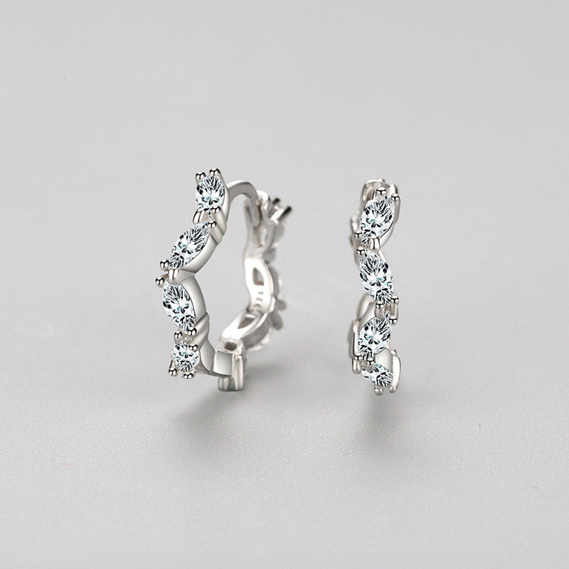 Crystal Hoop Earrings