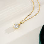 Moissanite Pendant Necklace