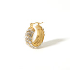 Crystal Glow Huggie Hoops