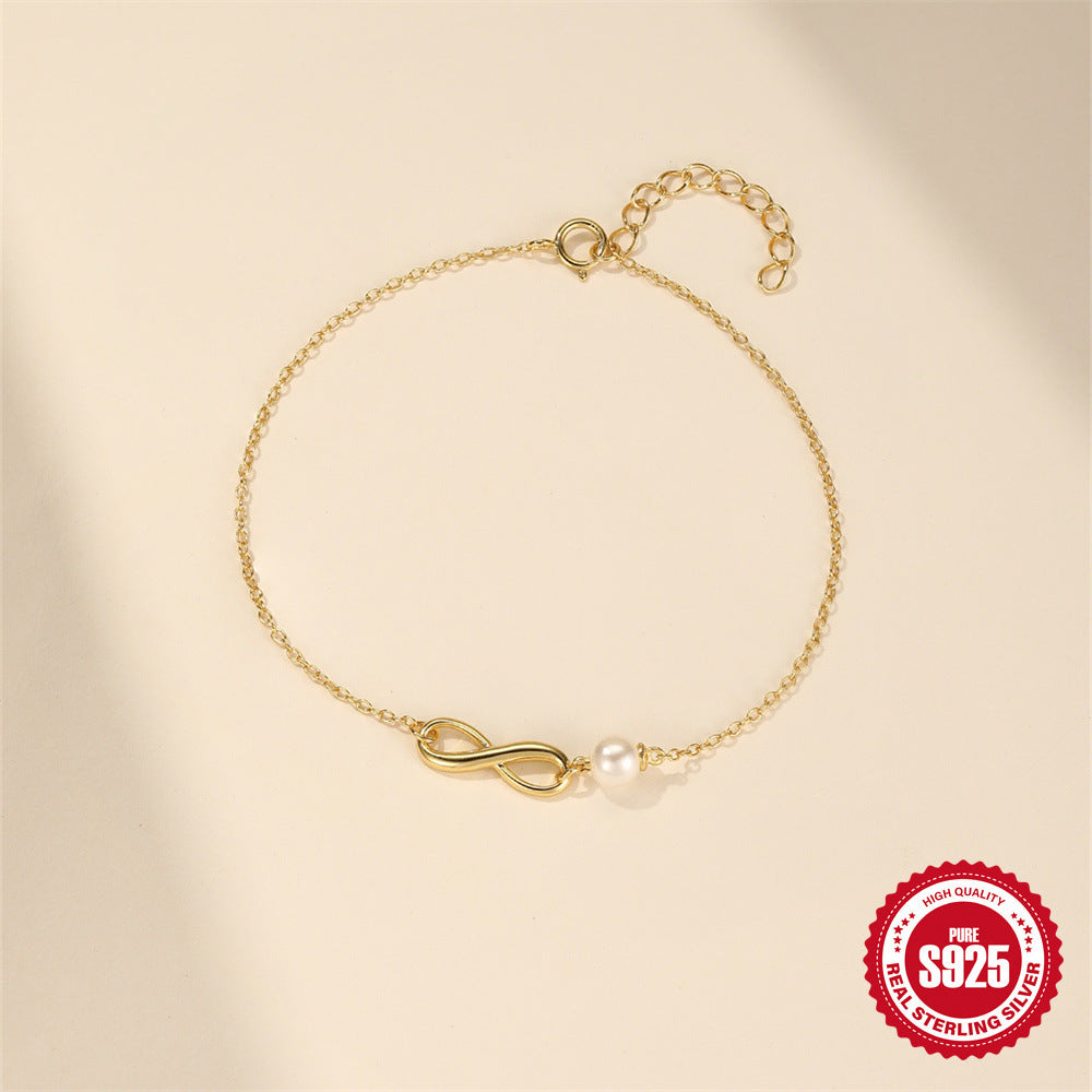 Camille Infinity Pearl Bracelet