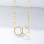 Mira Double Circle Necklace