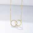Ellen Double Circle Necklace