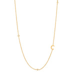 Initial Glow Necklace – Personalized Letter Pendant