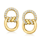 Double D Stud Earrings