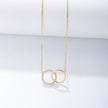 Ellen Double Circle Necklace