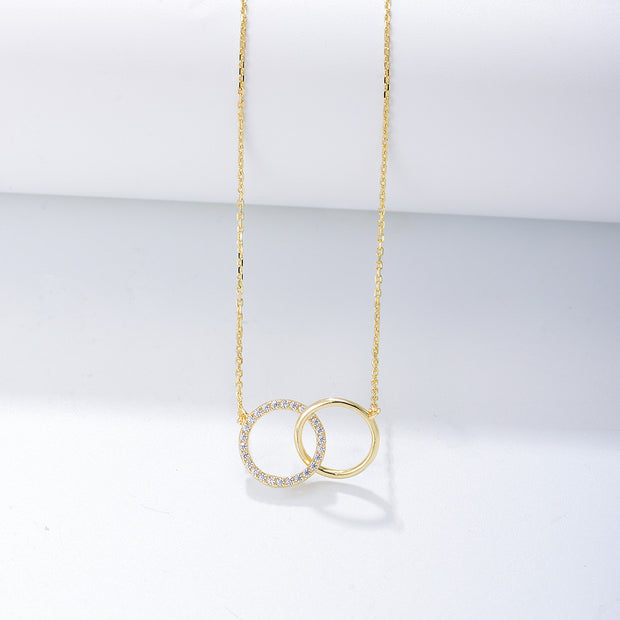 Ellen Double Circle Necklace
