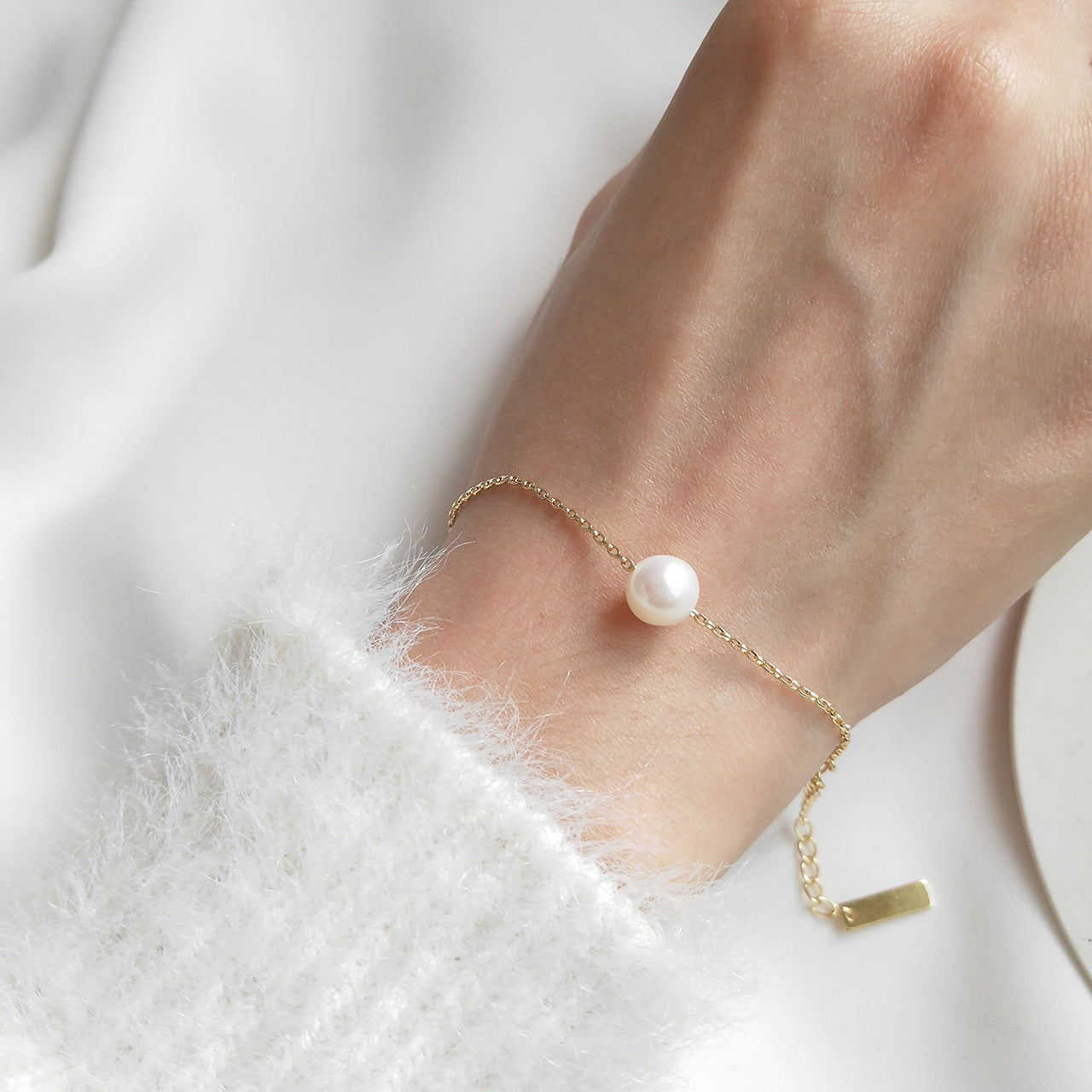 Amélie Pearl Chain Bracelet