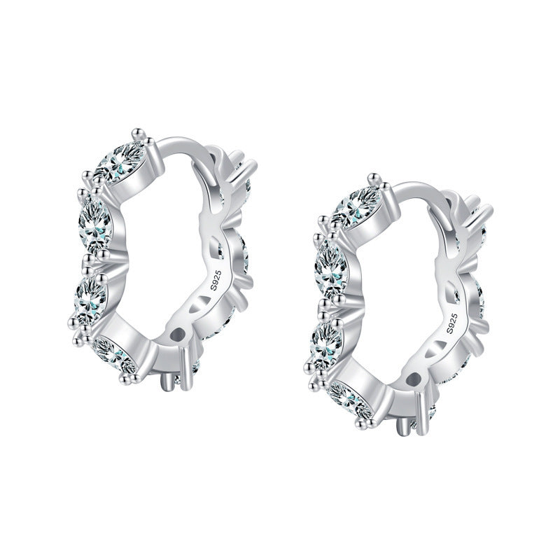Crystal Hoop Earrings