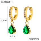 Birthstone Drop Earrings