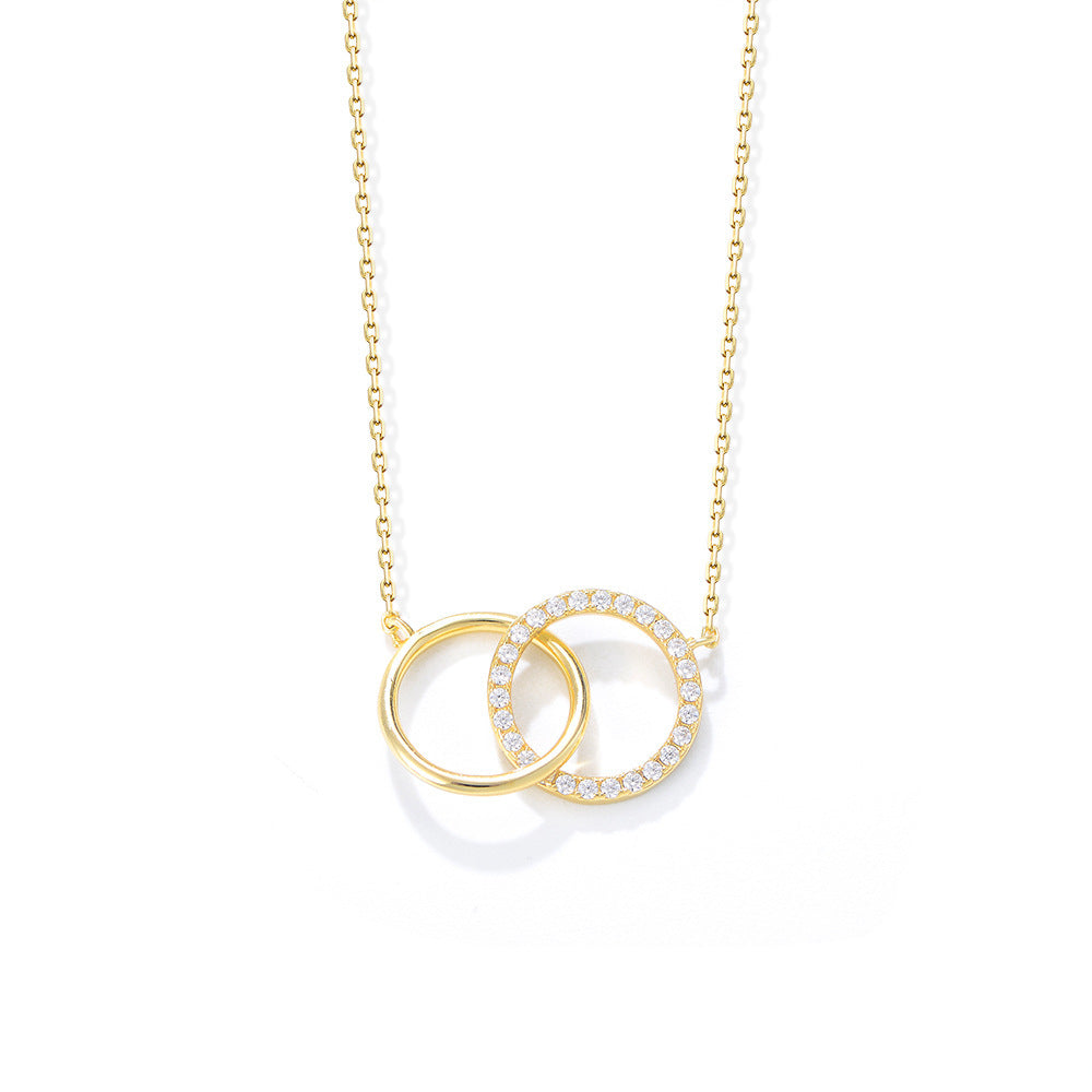 Mira Double Circle Necklace