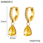 Birthstone Drop Earrings