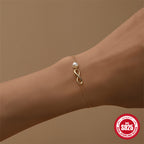 Camille Infinity Pearl Bracelet
