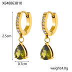 Birthstone Drop Earrings