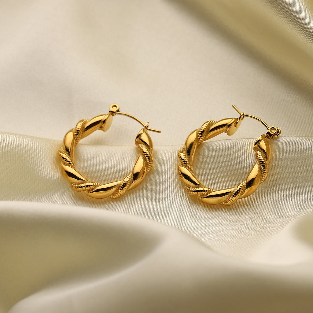 Twist Hoop Earrings