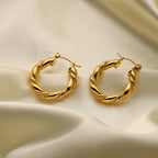 Twist Hoop Earrings