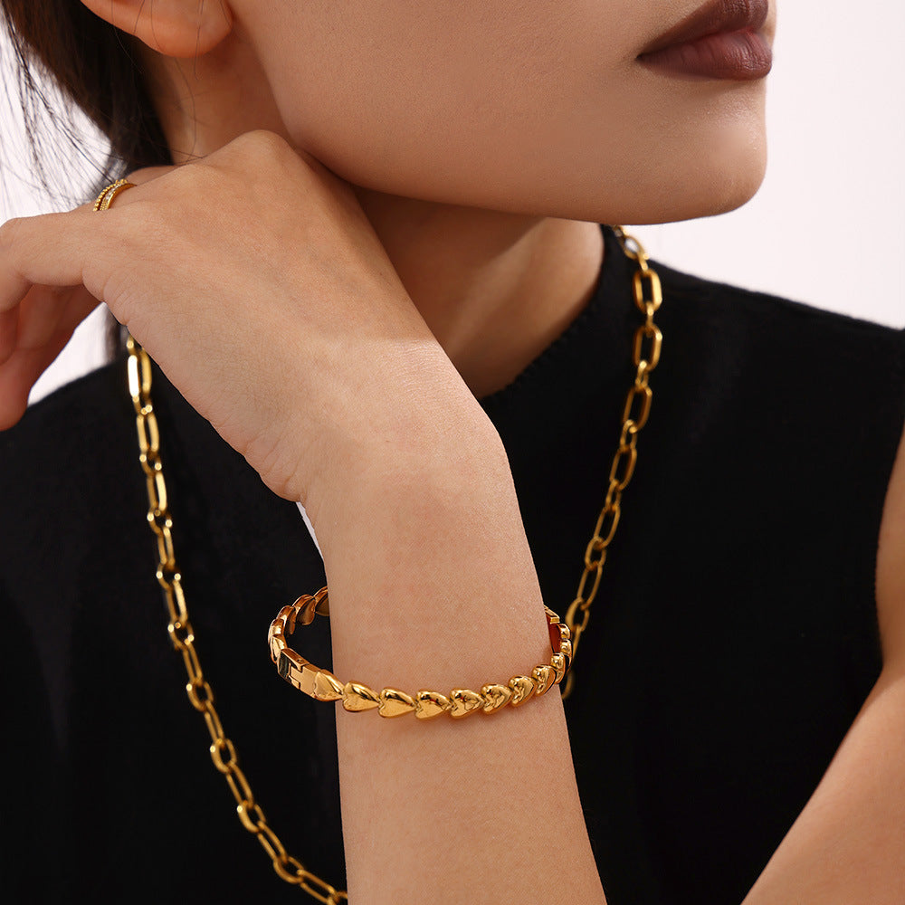 Heart Chain Bracelet