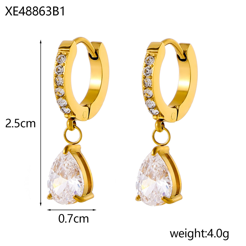 Birthstone Drop Earrings