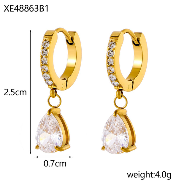 Birthstone Drop Earrings