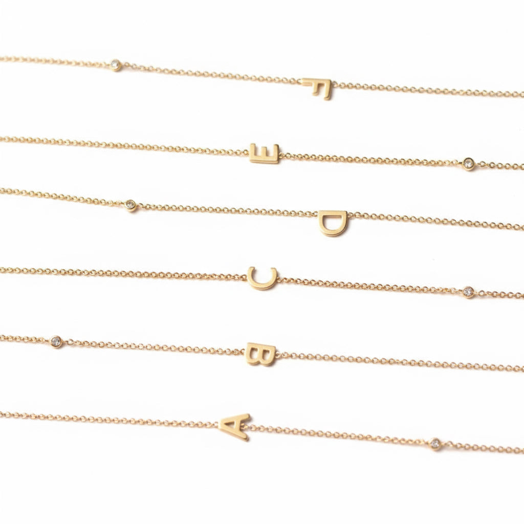 Initial Glow Necklace – Personalized Letter Pendant