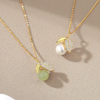 Jade Leaf Necklace